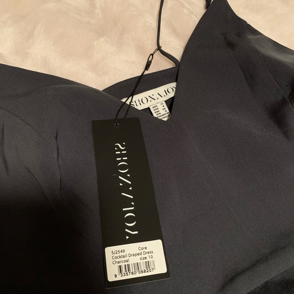 Charcoal Shona Joy Core Cocktail Dress - Picture 2 of 3